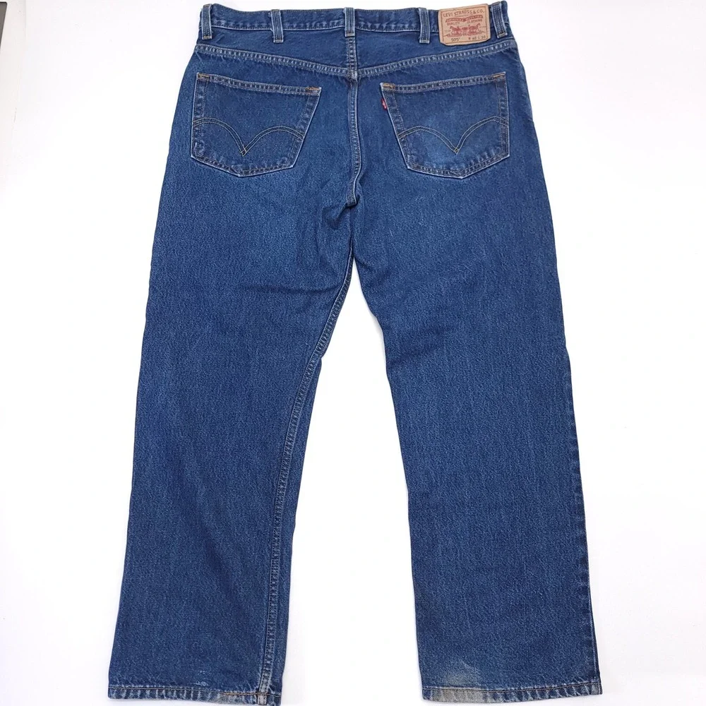Levi's 505 Jeans Men's 40x30‎ Blue Denim Regular Fit Wpl-423 Red Tab